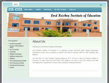 Tablet Screenshot of lordkrishnainstitute.com